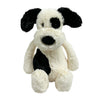 JELLYCAT BASHFUL RUFFERTY PUPPY MEDIUM Schwarze und creamy Plüschfigur (BAS3BCPN) 161233090 [P]