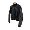 Prada Men's Triangle Logo Leather Shell Bomber Jacket Black 48 UPW455 161290183 [P]