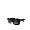 Miu Miu Square Oval Acetate Sunglasses Black Slate Grey 160756435 [P]