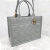 DIOR Leder Book Tote Tasche Mittel Stein Grau M1324OWHP 9035 16750060 [P]
