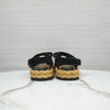 CHANEL Mesh-Velcro-Raffia-Sandalen Schwarz 35 G38945 10049 12992129 [P]