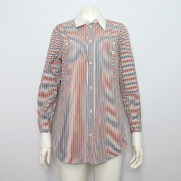 CELINE Damen-Shirt mit rotem Streifen-Logo-Stickerei 588191N 152318081 [P]