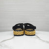 CHANEL Mesh-Velcro-Raffia-Sandalen Schwarz 35 G38945 10049 12992129 [P]