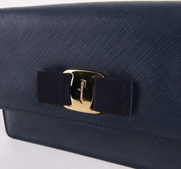 Salvatore Ferragamo Ferragamo Ribbon Mini Gini Bag Navy 21 C543 19429376