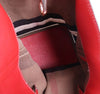 BURBERRY Ashby Canvas Check Rotes Schultertasche 3945728 24081831 [P]