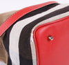 BURBERRY Ashby Canvas Check Rotes Schultertasche 3945728 24081831 [P]