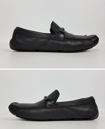 SALVATORE FERRAGAMO 男性用ドライビングシューズ ブラック 24449282