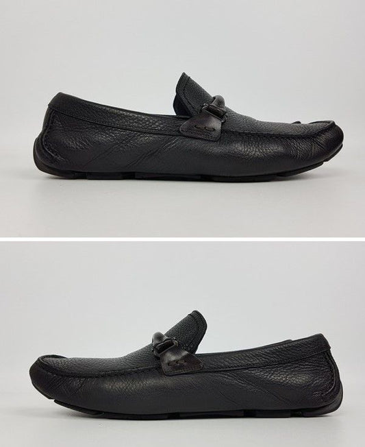 SALVATORE FERRAGAMO 男性用ドライビングシューズ ブラック 24449282