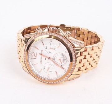 Michael Kors Chrono Pink Quartz Steel Watch 24564527