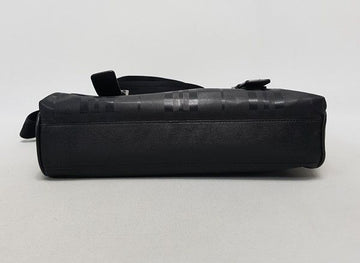 DAKS Schwarze Karierte Herren Umhängetasche 24777945