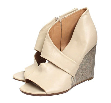 Maison Margiela Beige Wedge Sandals 37 12 32695005