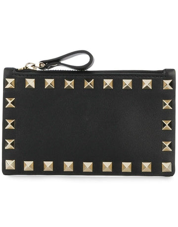 Valentino Rockstud Zipper Card Holder 27644366