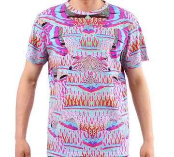 Marcelo Burlon ALL OVER FISH T-SHIRT BM1012 01 MULTI 32701642