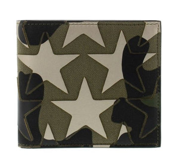 Valentino Camouflage Star Compact Wallet LY2P0445GAL Khaki 32701778