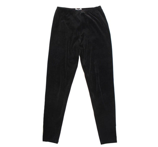 ISSEY MIYAKE Issey Schwarz Velours Skinny Hose M 26809761