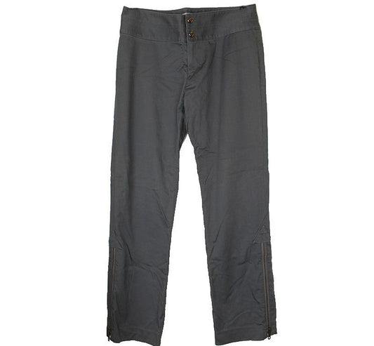 ISSEY MIYAKE Issey Khaki-Grau Baumwollmischung Weite Hose 2 26809980