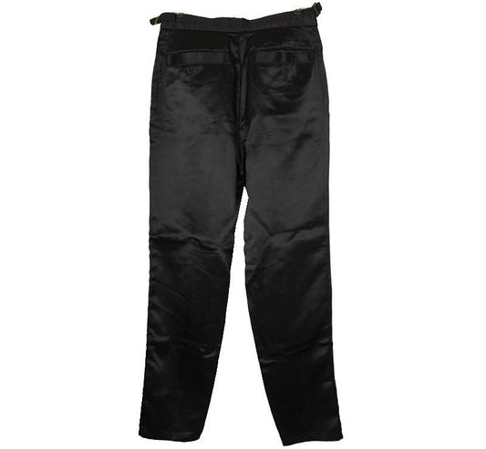 ISSEY MIYAKE l Issey Hochglanzschwarze Weite Hose L 26809729