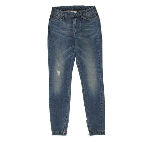 DOLCE & GABBANA Audrey Blue Waschung beschädigte Jeanshose 38 26809772