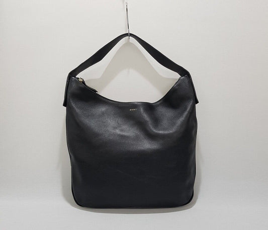 DKNY Black Leather Shoulder Bag 32924876