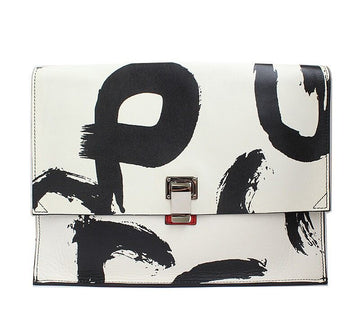 PROENZA SCHOULER Bicolor Druck Clutch 12345 33034390