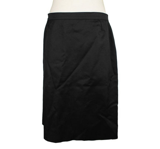 Missoni Black Back Frill Wool Silk Skirt 40 26809296
