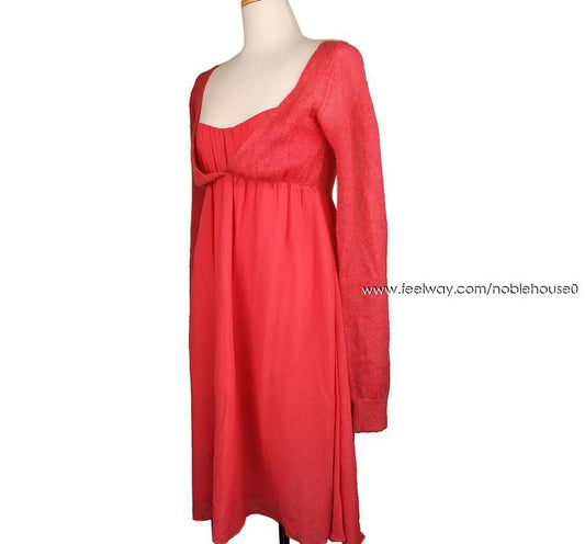Vanessa Bruno Petite Pink Mohair Knit Dress 38 26809438 – trenbe