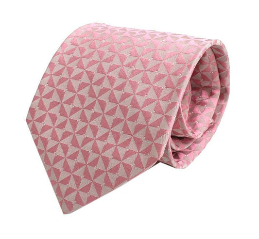 Hugo Boss Boss Pink Pattern Woven Tie 26811793