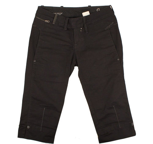 G STAR RAW Schwarze 5/8 Jeans Shorts 25 26809818