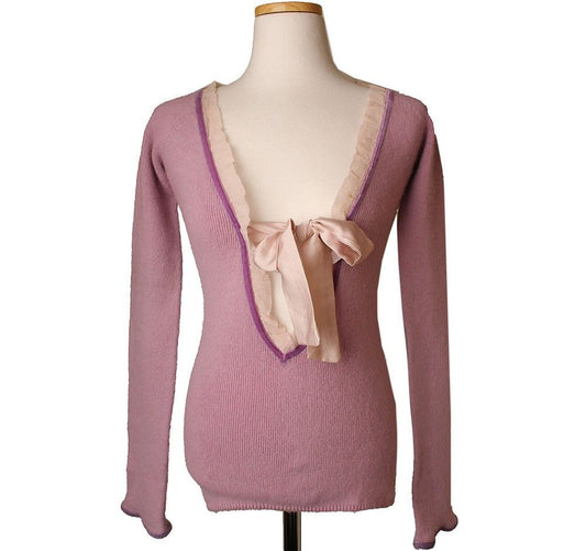 OTHER BRAND Twinset helllila Angora Strick 55 26809927