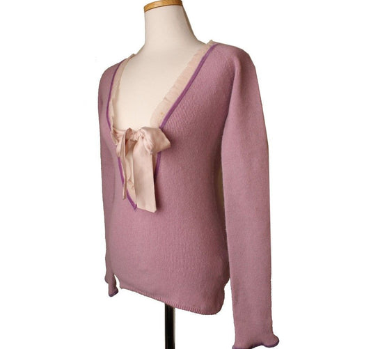 OTHER BRAND Twinset helllila Angora Strick 55 26809927