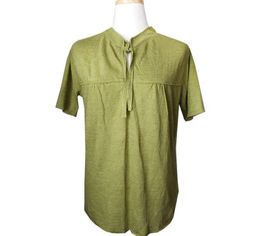 MAXMARA Olivengrüner Leinenstrick-Oberteil 55 33080747