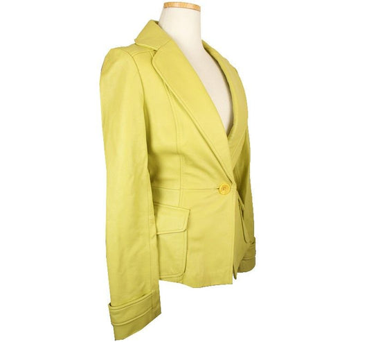 OTHER BRAND SallyannJohn Fluoreszierendes Grün Lammlederjacke 55 26810584
