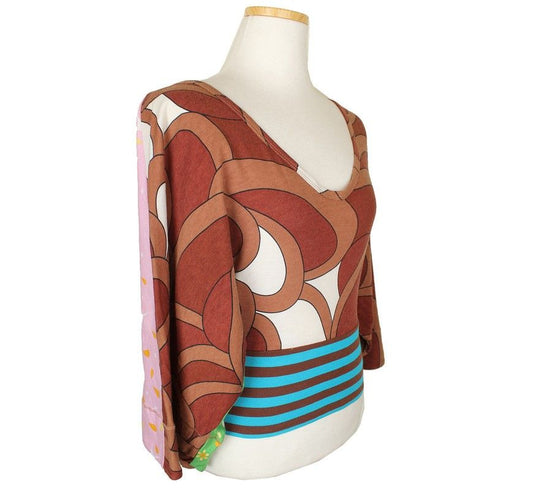 Other Brand Custobarcelona Multi-Print Wide Sleeve Top 1 26807302