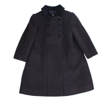 OTHER BRAND パメラキッズ ダークブラウン 女の子用 ウール コート 2歳 26811985