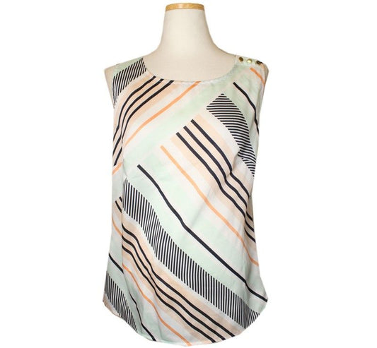 Other Brand Antailer Multi-Print Sleeveless Top XS 26807392