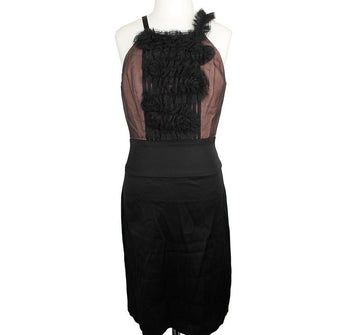 Other Brand BCBG Max Azria Skin & Black Frill Sleeveless Dress 0 26809592