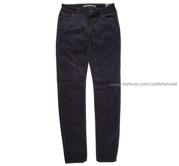 Other Brand Itbrand Navy Blue Corduroy Skinny Pants 25 26809525