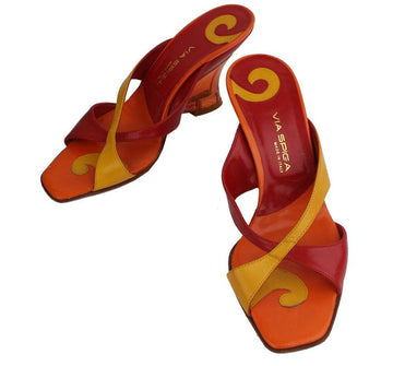 Other Brand Multicolor Wedge Mule Slippers 235 26810667
