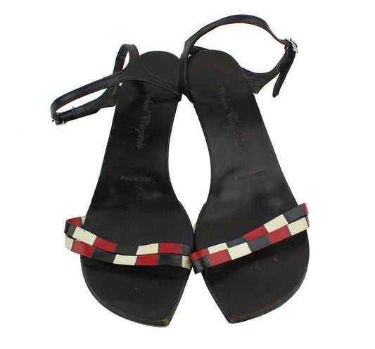 Other Brand Robert Clergerie Black Multi Strap Low Heel Sandals 6 26810621