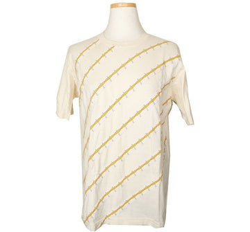 ISSEY MIYAKE Crème Surferprint Dekor Baumwolle Oberteil 2 26807253