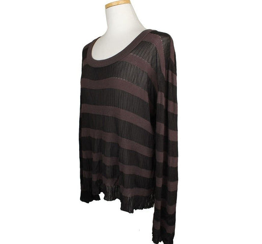 Armani Collezioni Multi Stripe Knit Top 26810140
