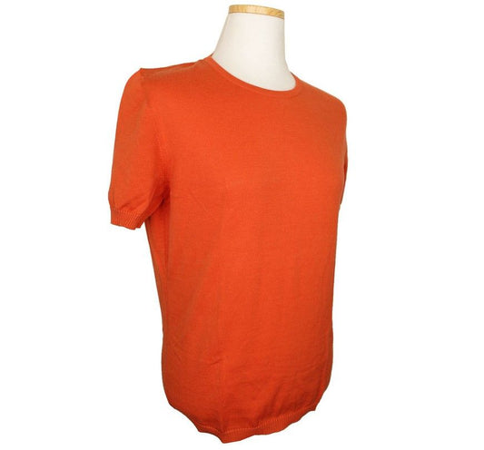 MALO Orangen Baumwollstrickoberteil 55 26809864