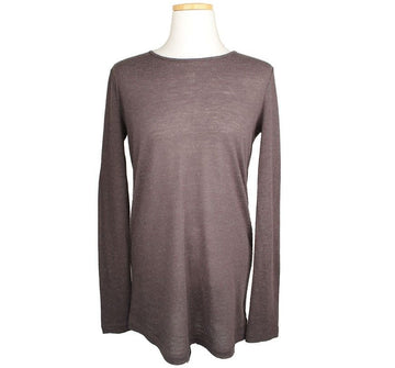 Alexander Wang Cocoa Back Open Wool Blend Top XS 26807296