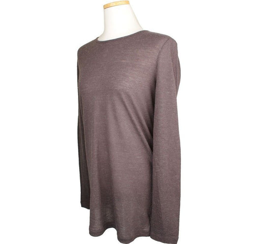 Alexander Wang Cocoa Back Open Wool Blend Top XS 26807296