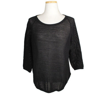 JAMES PERSE Standard Schwarzes Mesh Oberteil 0 26809920