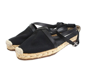 HERMES Schwarze Espadrille 240 33421317