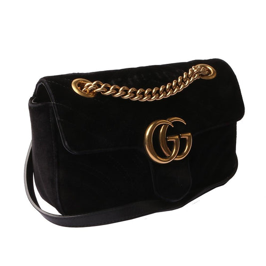 GUCCI 446744 GGマーモント ベルベット ミニショルダーバッグ B9931-1 6934525643 33413129