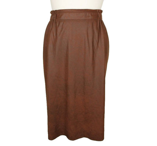 ISSEY MIYAKE Issey Heart Chocolate Gradient Banded Skirt 2 26809329