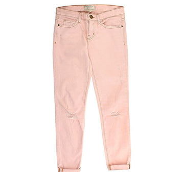 Current Elliott Current Elliot Light Pink Damage Skinny Denim Pants 24 26809999