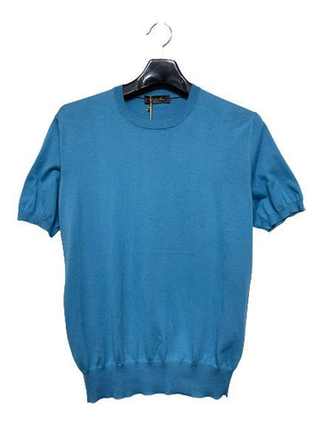 LORO PIANA FAI6176 Mint Kurzarm Rundhals Strick 6970393768 33593068